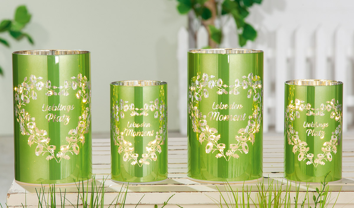 Glas LED-Leuchter &quot;Moments&quot;, Lieblingsplatz