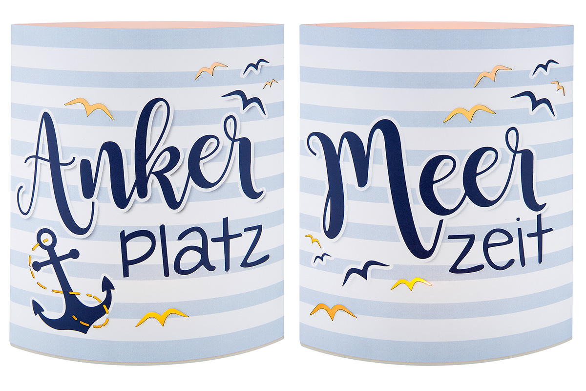 Papier LED Laterne Norden &quot;Ankerplatz&quot;