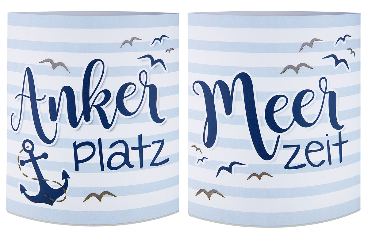 Papier LED Laterne Norden &quot;Meerzeit&quot;