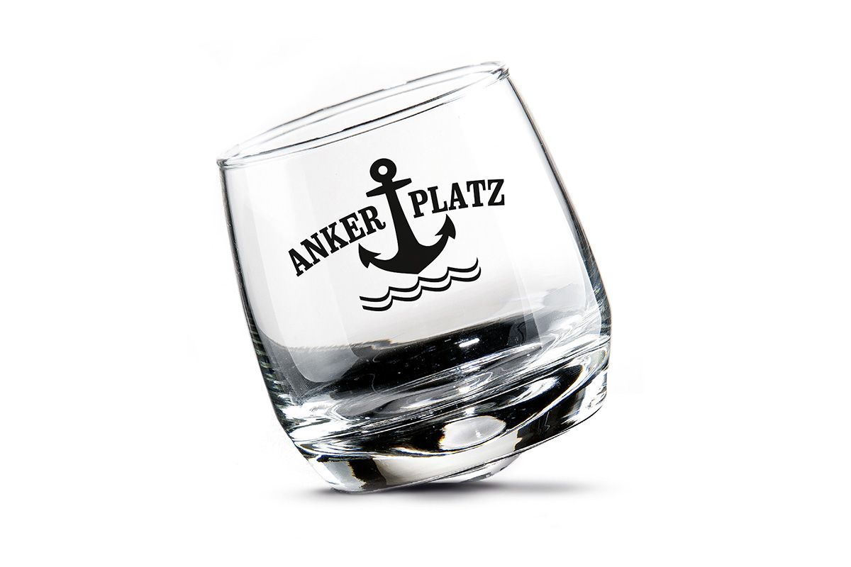 Wackelglas &quot;Ankerplatz&quot; 2er-Set