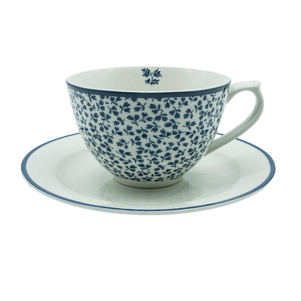 Tasse mit Untere &quot;Floris&quot; ca. 30cl
