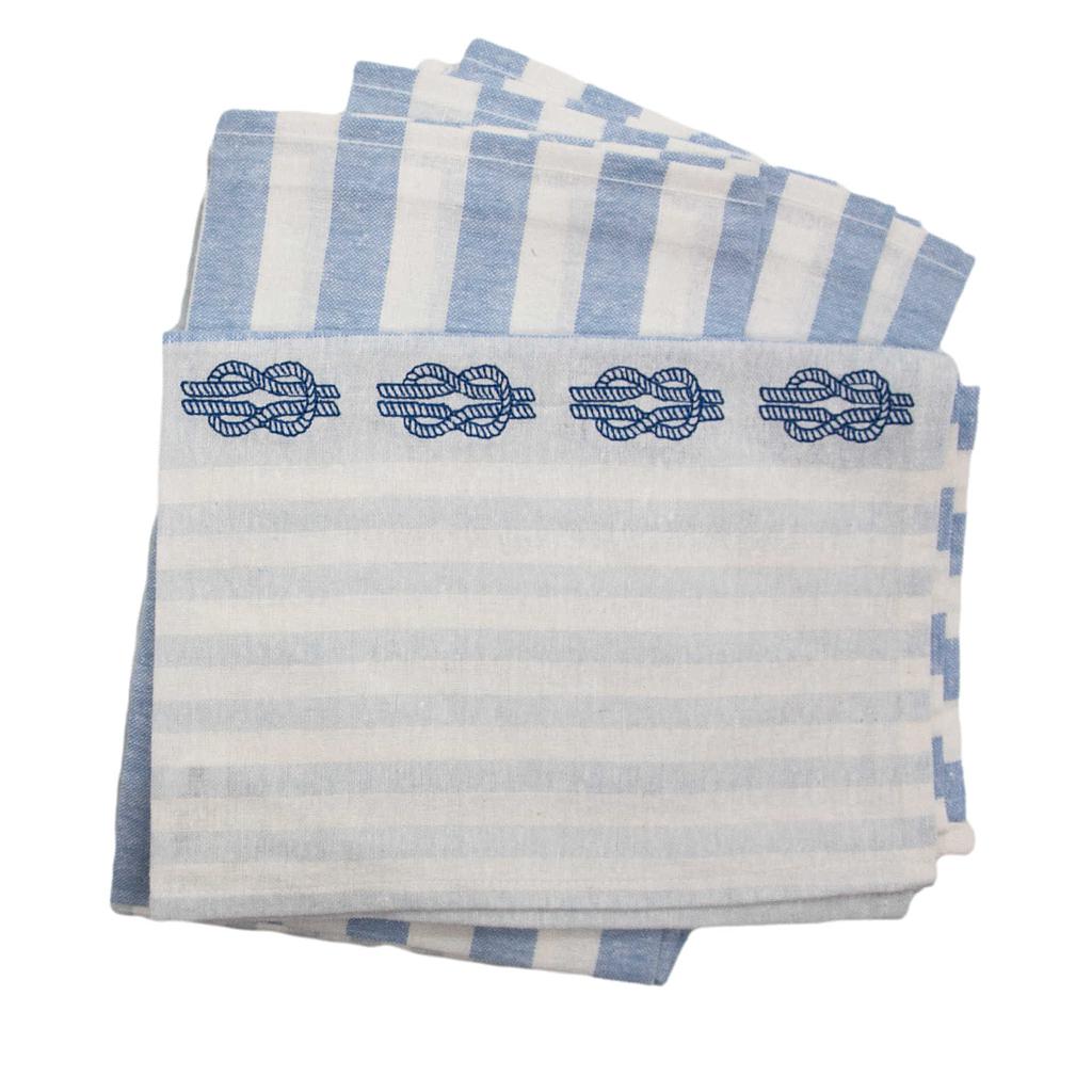 Geschirrhandtuch Halbleinen &quot;Knoten&quot; 50x70 cm