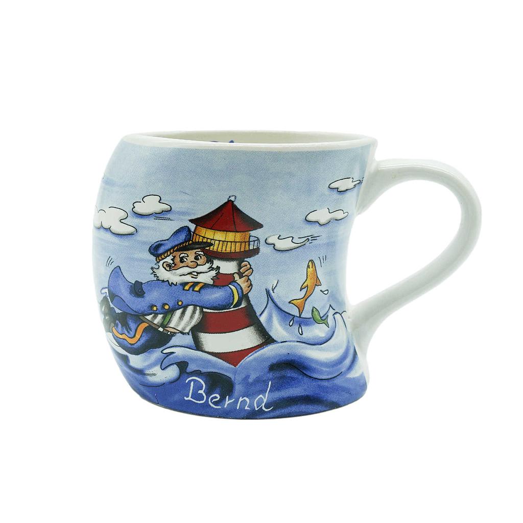 Gravurbecher &quot;Kapitän&quot;, windbauchig