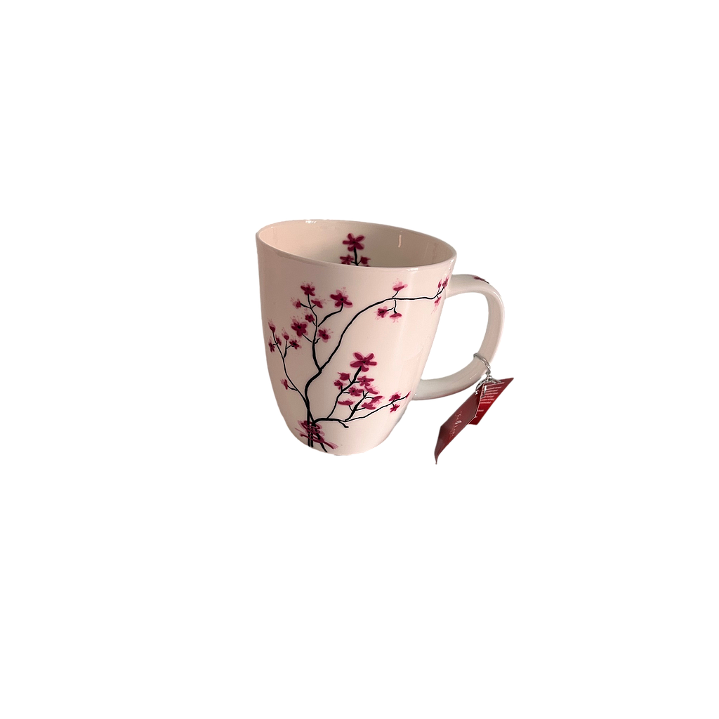 Bone China  Becher, 0,35 l &quot;Cherry Blossom&quot;
