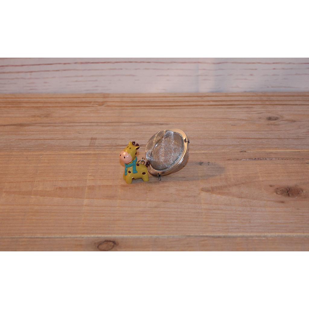 Tee-Ei &quot;Pelle&quot; Ø ca. 5 cm, Edelstahl, mit Anhänger, 