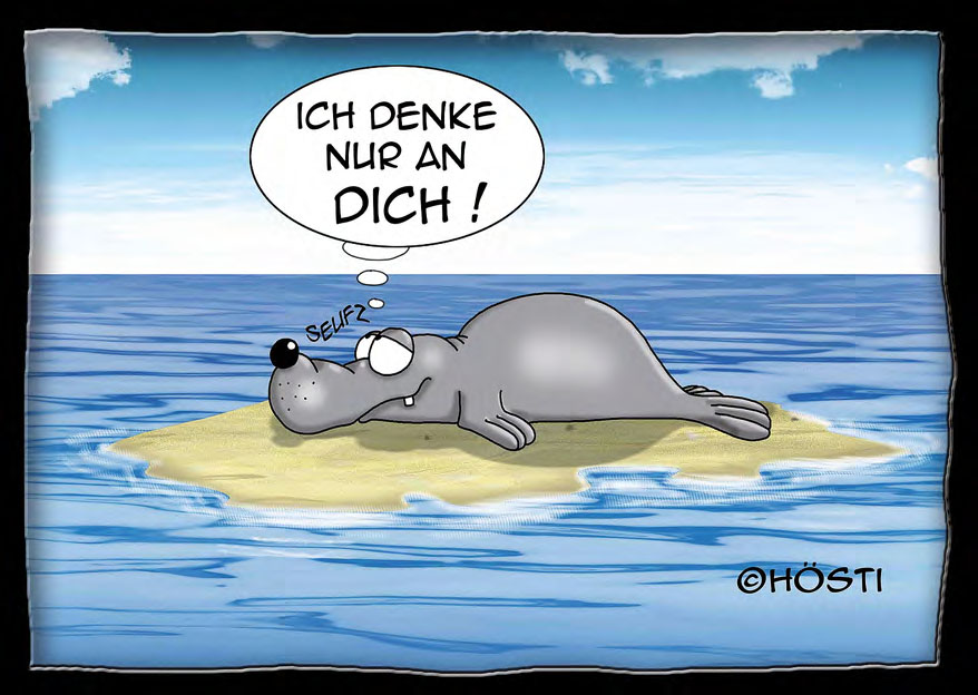 Hösti Postkarte "Ich denke nur an dich"