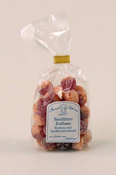 Sanddorn Erdbeer Bonbons, 120 g