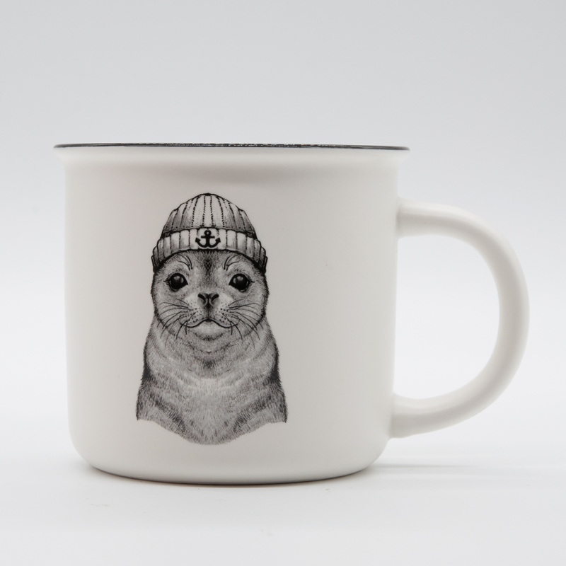 Becher "Jore &amp; Ville" 0,35 l, New Bone China, matt, H 8,9 cm, Ø 9,3 cm