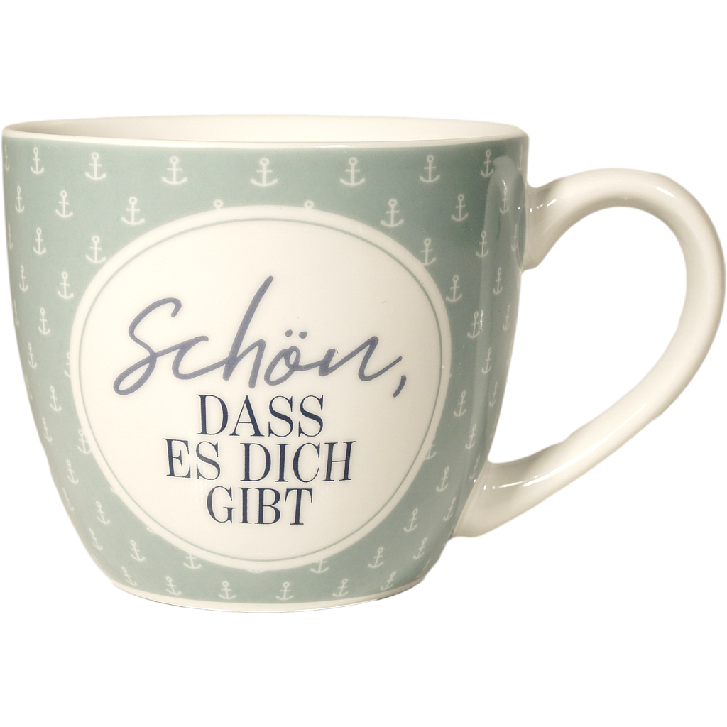 Maxibecher " Schön dass es dich gibt " 400ml kl.Anker