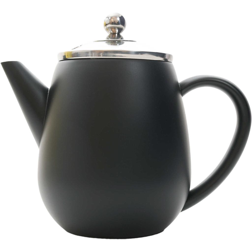 Teekanne Duet Design Eva 0,5L schwarz matt