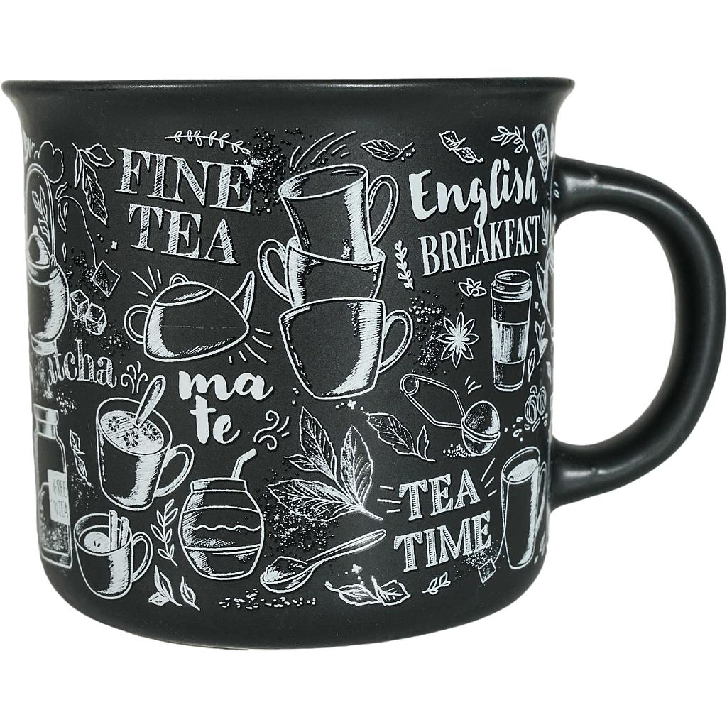 Becher &quot;Noir&quot; New Bone China, matt 0,4 l H 9 cm, Ø 9 cm