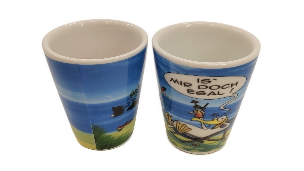 Hösti Eierbecher Is mir doch egal ca.6x4cm Porzellan