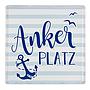 Metall Schild Ankerplatz