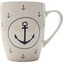 Becher Büsum "Anker im Kreis" 350 ml, Spülmaschinengeeignet, New Bone